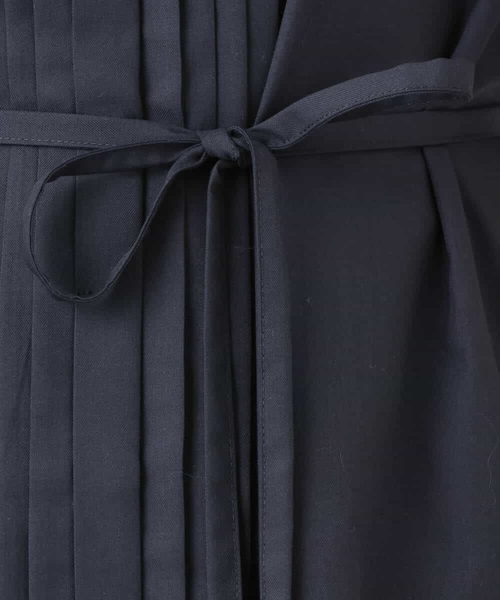 「OFUON le MK」 半袖ワンピース 36 ネイビー レディース_画像9