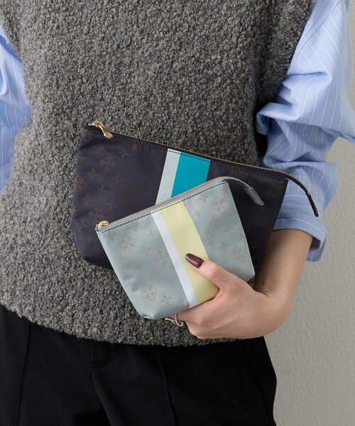 russet（ラシット） ラインプリントポーチ S : ZOZOTOWN Yahoo!店