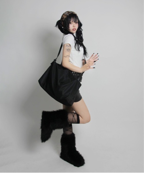 IMARI ブーツ 「 IMARI / イマリ 」 ボリューム フェイクファー ブーツ