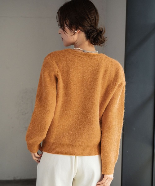 ELFRANK ニット セーター 「2025AW」シャギー ニット 長袖 トップス 秋