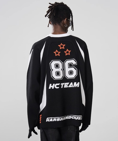「HARSH AND CRUEL」 長袖ニット X-LARGE ブラック メンズ_画像6