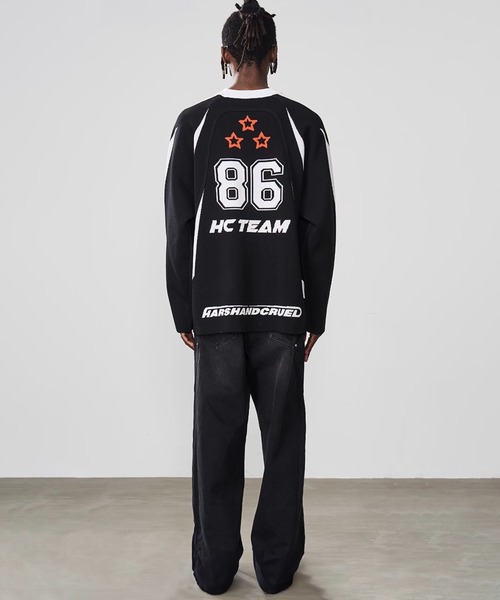「HARSH AND CRUEL」 長袖ニット X-LARGE ブラック メンズ_画像9