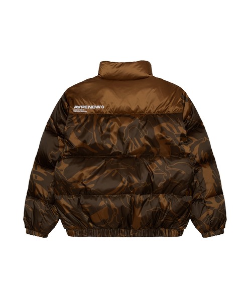 A Bathing Ape ブラウン ダウンジャケット AAPE BY A BATHING APE（エーエイプバイアベイシングエイプ） ダウン