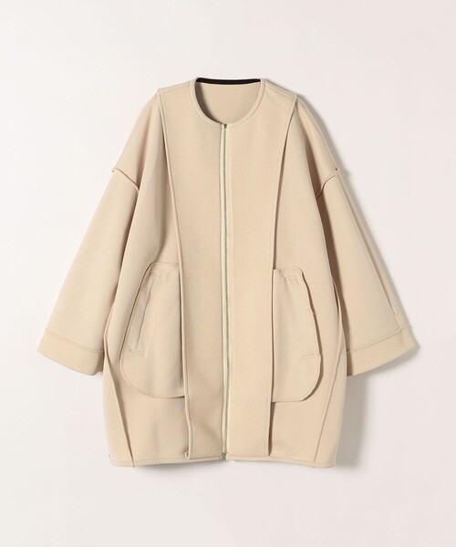 「SHIPS any」 ノーカラーコート ONE SIZE ベージュ レディース_画像9