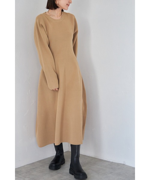 &. NOSTALGIA（ノスタルジア） ニットワンピース FREE ブラック