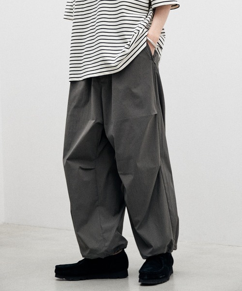 「WYM LIDNM」 イージーパンツ S ブラック メンズ_画像2