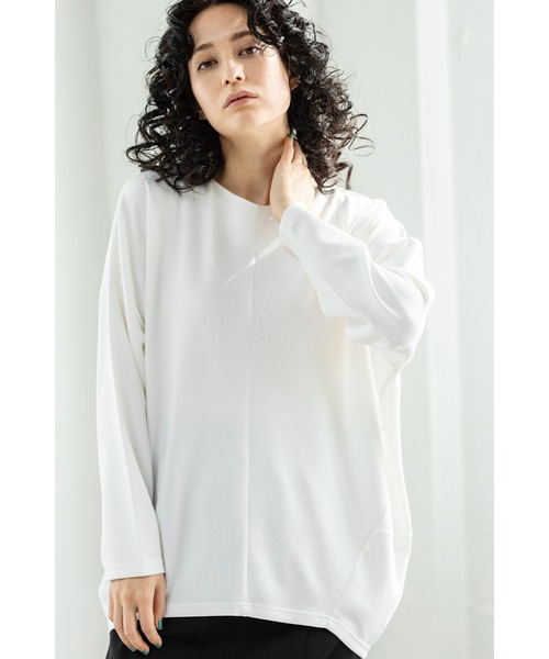 「OSMOSIS」 「loab」長袖カットソー ONE SIZE グレー レディース_画像5