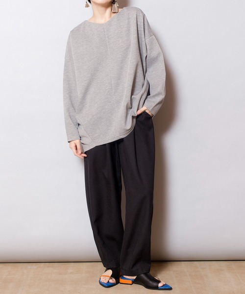 「OSMOSIS」 「loab」長袖カットソー ONE SIZE グレー レディース_画像6