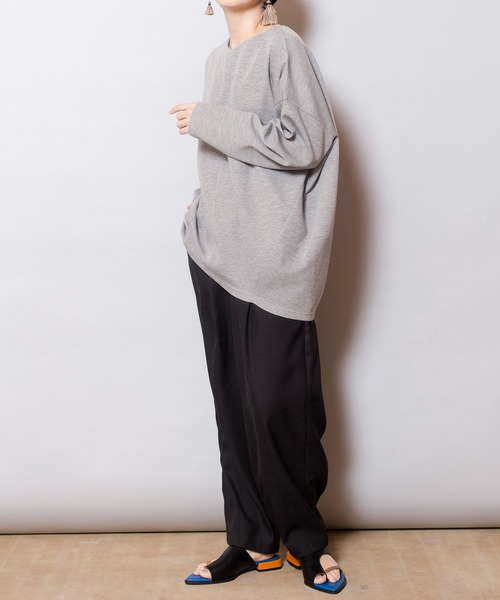 「OSMOSIS」 「loab」長袖カットソー ONE SIZE グレー レディース_画像7