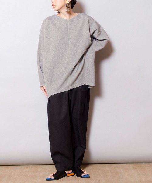 「OSMOSIS」 「loab」長袖カットソー ONE SIZE グレー レディース_画像8