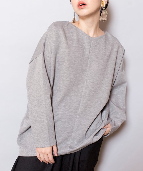 「OSMOSIS」 「loab」長袖カットソー ONE SIZE グレー レディース_画像9