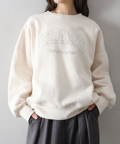 SpRay（スプレイ） トレーナー スウェット 裏起毛スタッズスウェット