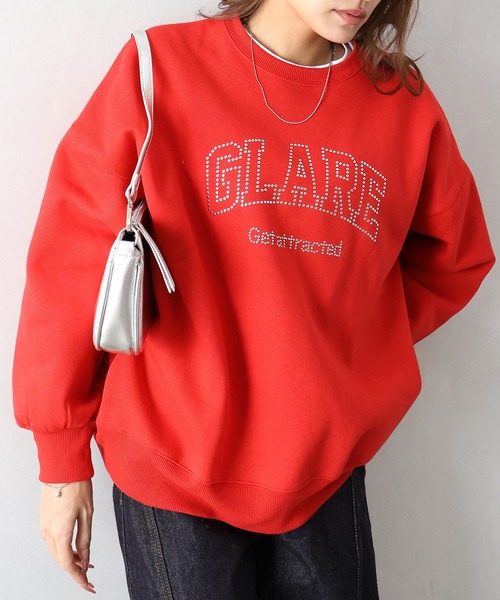 SpRay（スプレイ） トレーナー スウェット 裏起毛スタッズスウェット