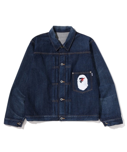 エイプABATHINGAPEデニムジャケットGジャン A BATHING APE（アベイシングエイプ） デニムジャケット gジャン APE