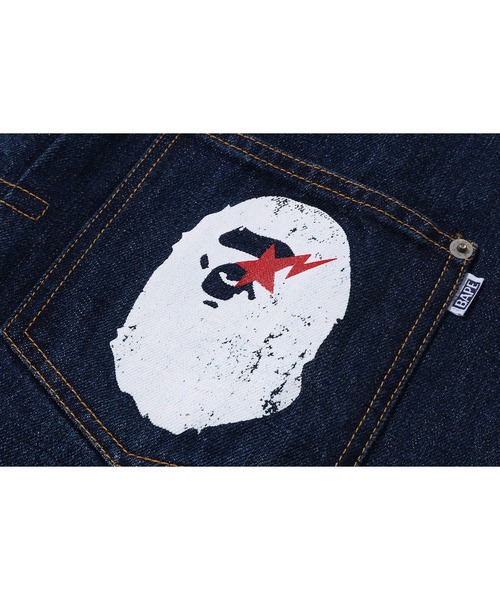 A BATHING APE（アベイシングエイプ） デニムジャケット gジャン APE