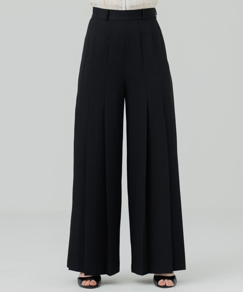 スラックス パンツ high waist pleated slacks（ハイウエストプリーツ