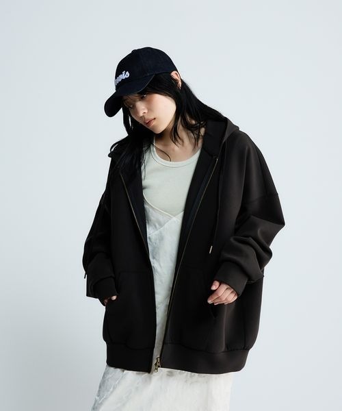 【ダークブラウン（20）】ダンボールジップフーディー 417 EDIFICE｜スプレーダンボール ジップパーカー | Rakuten Fashion