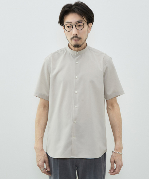 「MEN'S MELROSE」 半袖シャツ 2 ベージュ メンズ_画像2