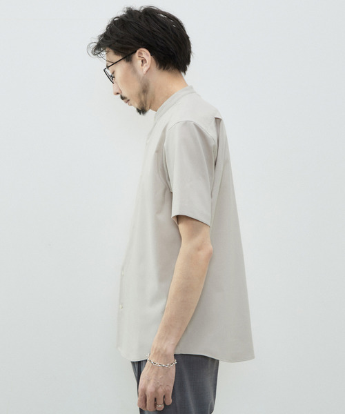 「MEN'S MELROSE」 半袖シャツ 2 ベージュ メンズ_画像3