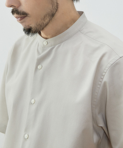 「MEN'S MELROSE」 半袖シャツ 2 ベージュ メンズ_画像6