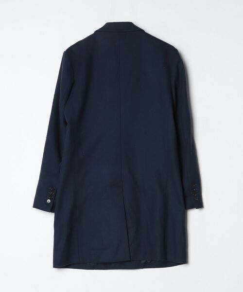 「417 EDIFICE」 チェスターコート SMALL ネイビー メンズ_画像2