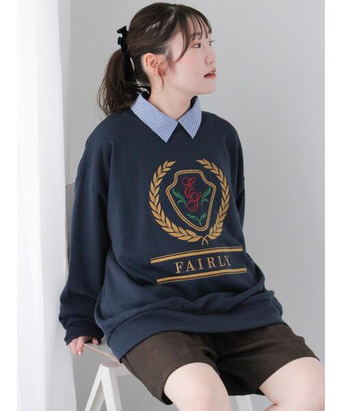 「ehka sopo」 スウェットカットソー F グレー レディース_画像3