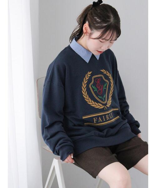 「ehka sopo」 スウェットカットソー F グレー レディース_画像4