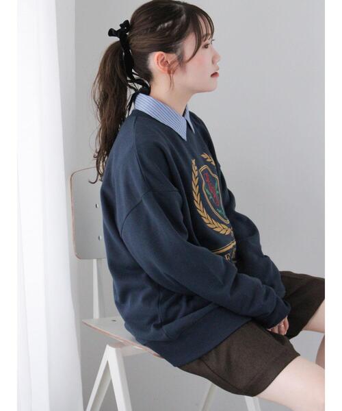 「ehka sopo」 スウェットカットソー F グレー レディース_画像5