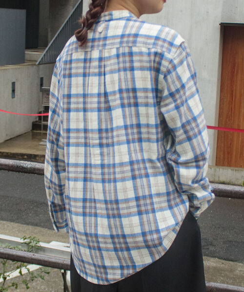 「GEVACO」 長袖シャツ L ブルー系その他 メンズ_画像4