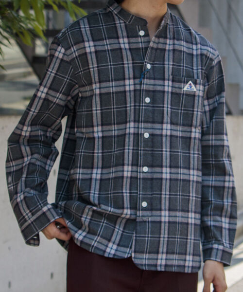 「GEVACO」 長袖シャツ L ブルー系その他 メンズ_画像8