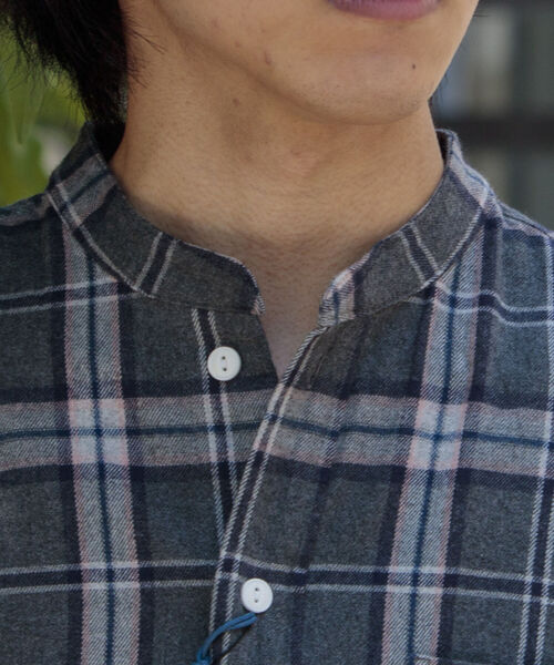 「GEVACO」 長袖シャツ L ブルー系その他 メンズ_画像9