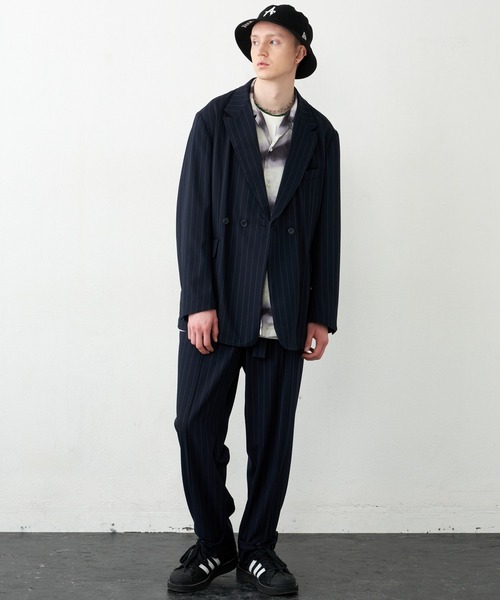 「AIVER」 半袖シャツ SMALL ホワイト×ブラック メンズ_画像9
