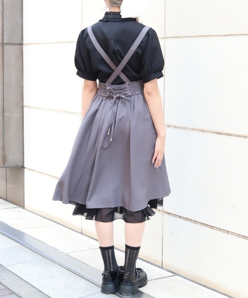 axes femme（アクシーズ ファム） スカート サス付レースアップ