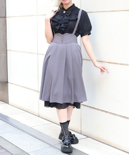 axes femme（アクシーズ ファム） スカート サス付レースアップ