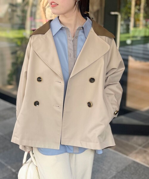 新品　NOLLEY'S LIGHT トレンチコート　ライナー付き　カーキ　40 NOLLEY'S（ノーリーズ）の「ウォッシャブル LIGHT TRENCH COAT