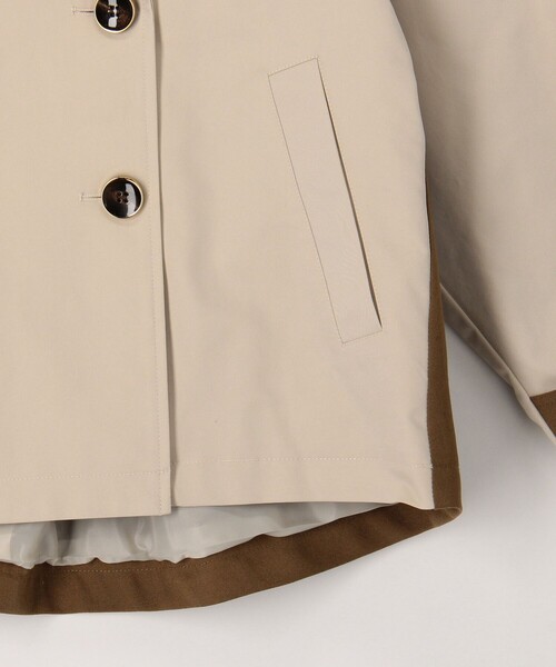 NOLLEY'S（ノーリーズ） トレンチコート コート バイカラーショート