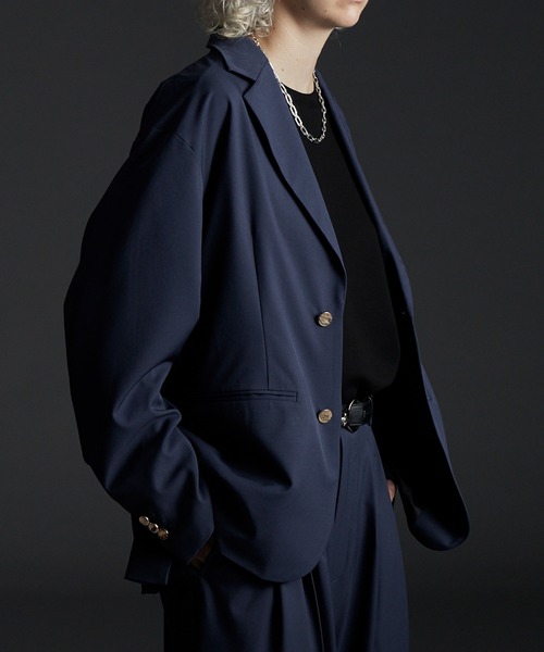 「CIASENSE」 テーラードジャケット L ブラック メンズ_画像2