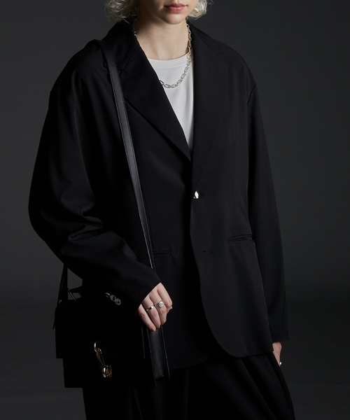 「CIASENSE」 テーラードジャケット L ブラック メンズ_画像3