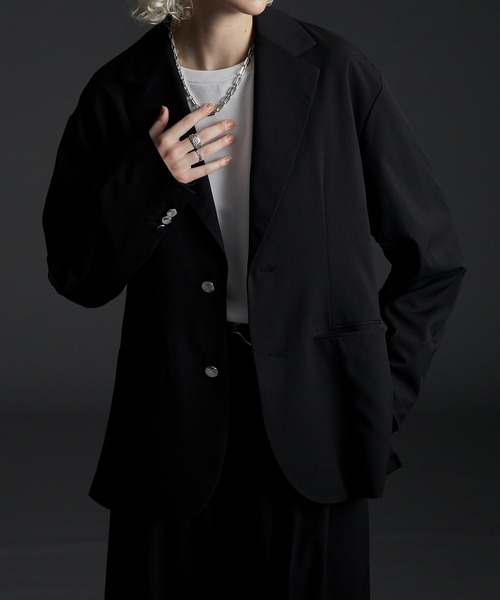 「CIASENSE」 テーラードジャケット L ブラック メンズ_画像5