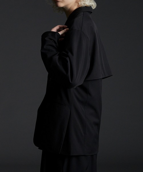 「CIASENSE」 テーラードジャケット L ブラック メンズ_画像6