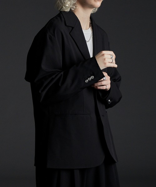 「CIASENSE」 テーラードジャケット L ブラック メンズ_画像8