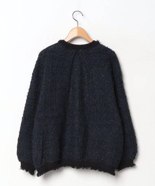 「Mila Owen」 ニットカーディガン 0 ネイビー レディース_画像2