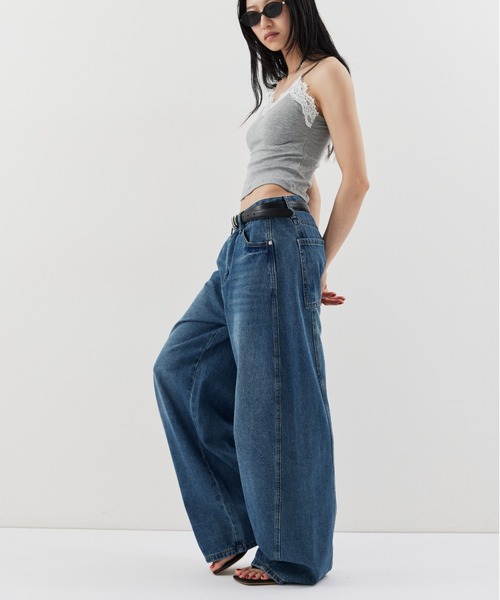 HANNE ジーンズ デニム デニムパンツ カーブシルエットデニムパンツ