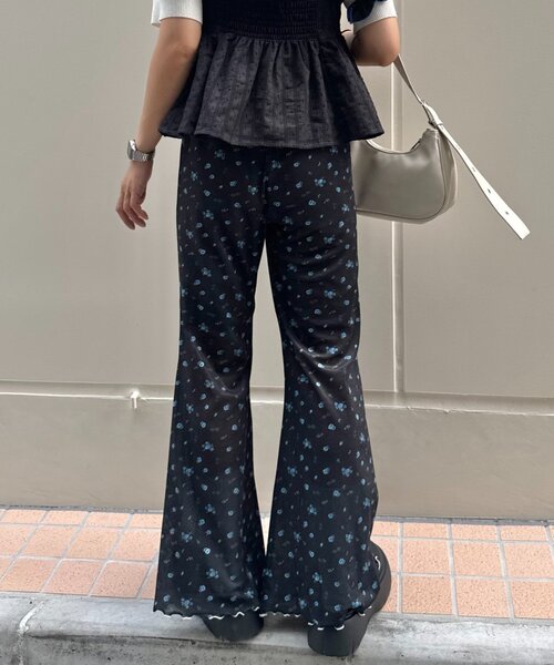 「HELLO.SANFRANCISCO」 イージーパンツ SMALL ブラック系その他 レディース_画像7