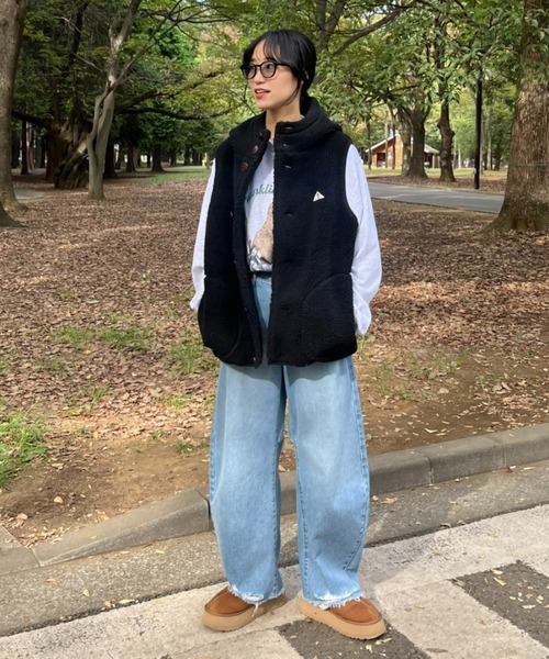 「GEVACO」 ベスト MEDIUM ホワイト系その他 メンズ_画像6