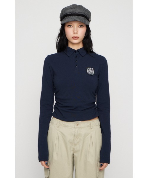 lagua gem CUTTING 2PIECE トップス　ネイビー LAGUA GEM | CUTTING 2PIECE トップス (Tシャツ・カットソー(長袖