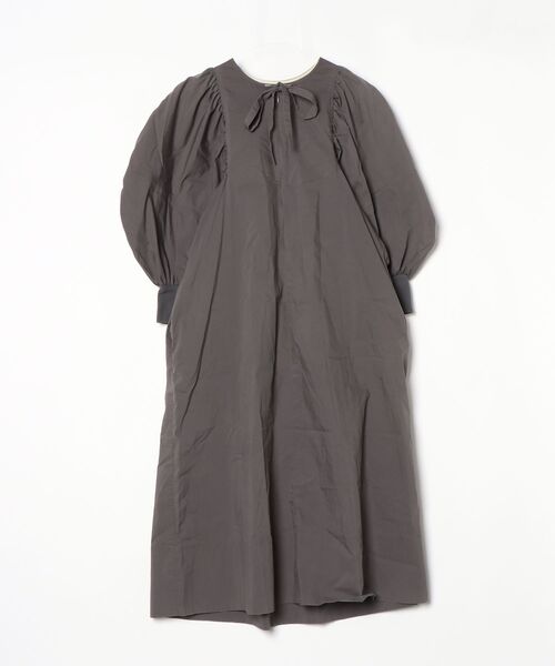 「Yori」 7分袖ワンピース FREE グレー レディース_画像2