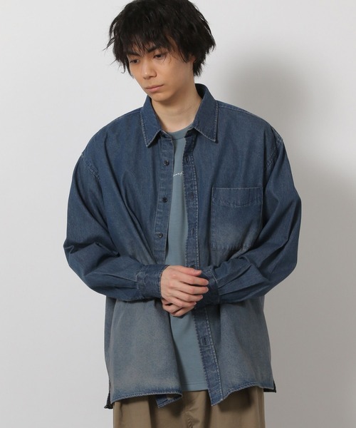 LAKOLE（ラコレ） シャツ グラデデニムシャツ / 638225 メンズ