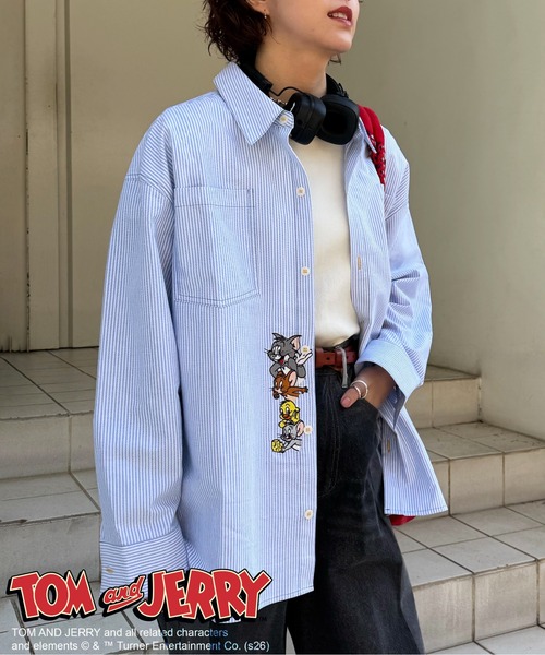 DOUBLE NAME（ダブルネーム） ブラウス シャツ 「TOM AND JERRY