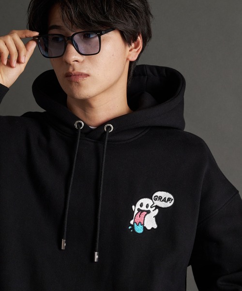 「GRAF&WU」 プルオーバーパーカー M グレー メンズ_画像3